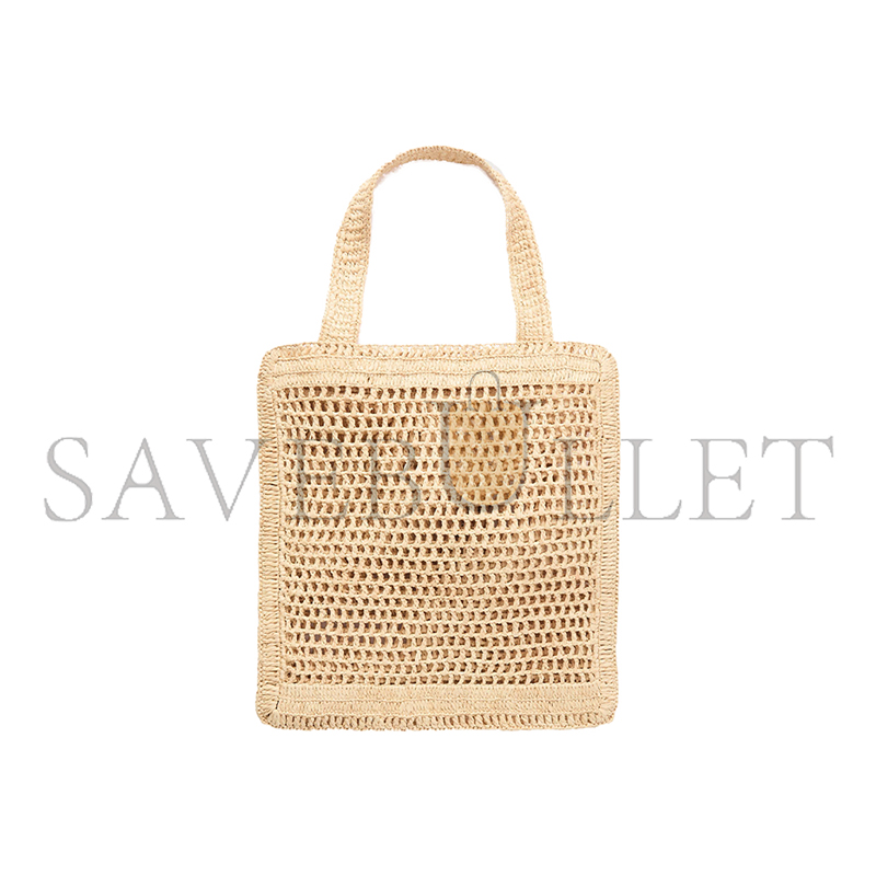 CHLOÉ SUMMER BANANA EMBELLISHED RAFFIA TOTE CH25US901P08-24P (36*33*2cm)